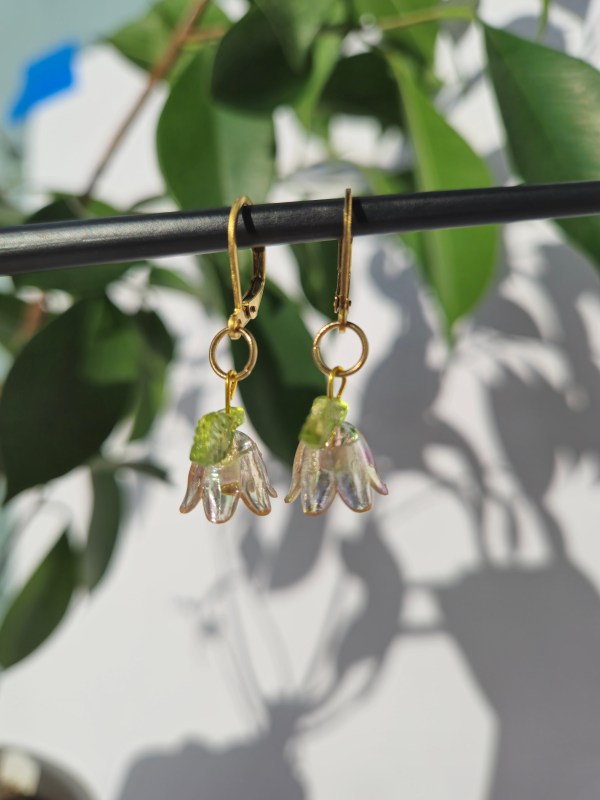 Gold Lily Earrings